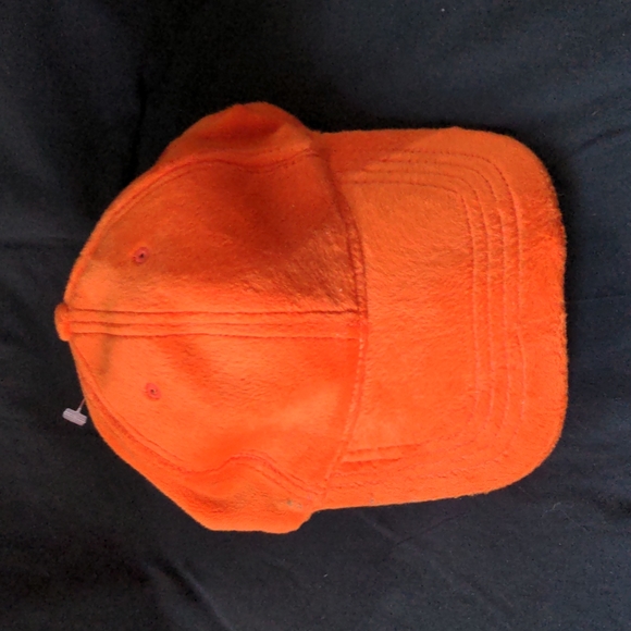 Buda Bean Orange Plush Size Free Hat Made in Korea - Picture 1 of 6